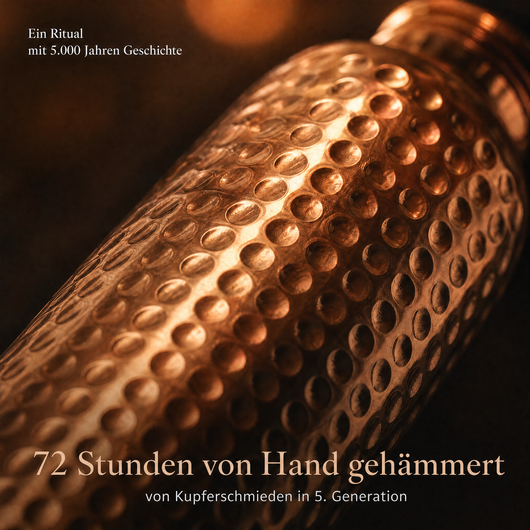 Copper & Soul Kupferflasche – Handgehämmert