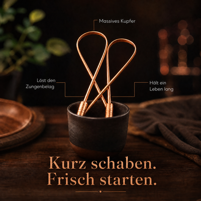 (2er-Pack) Kupfer-Zungenreiniger